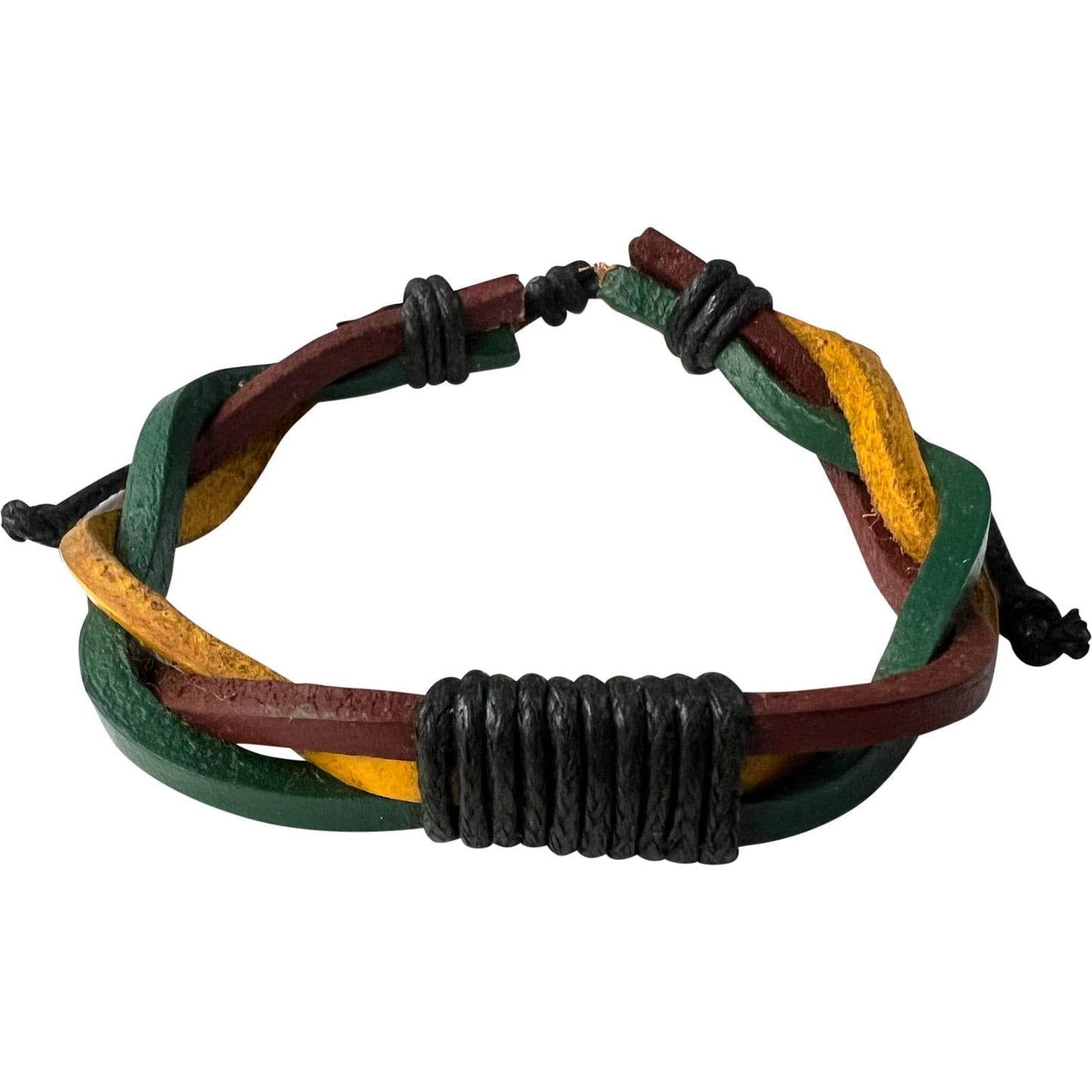 Braided Leather Bracelet Wristband Plaited Woven Bangle Mens Womens Jewellery