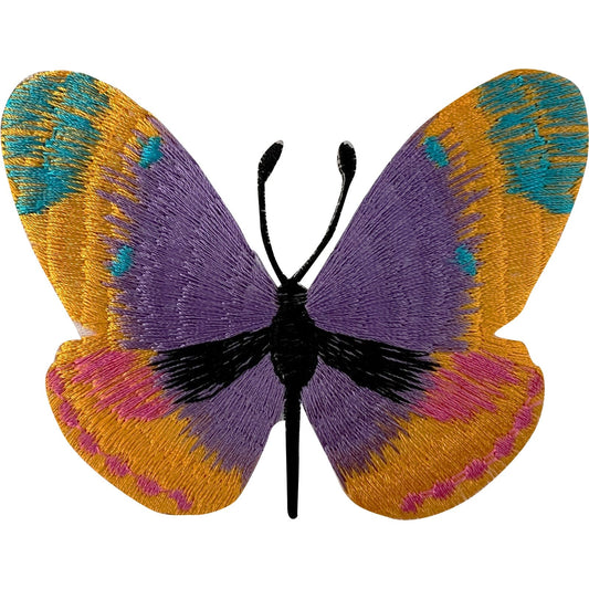 Butterfly Patch Iron Sew On Clothes Transfer Embroidered Badge Decal Craft Motif