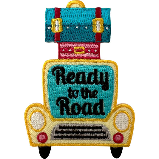 Car Suitcase Holiday Travel Patch Iron Sew On Bag Backpack Hat Embroidered Badge