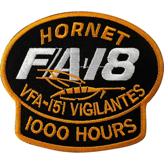 F/A-18 Hornet Fighter Aircraft NAVY Aeroplane Patch Iron Sew On Embroidery Badge