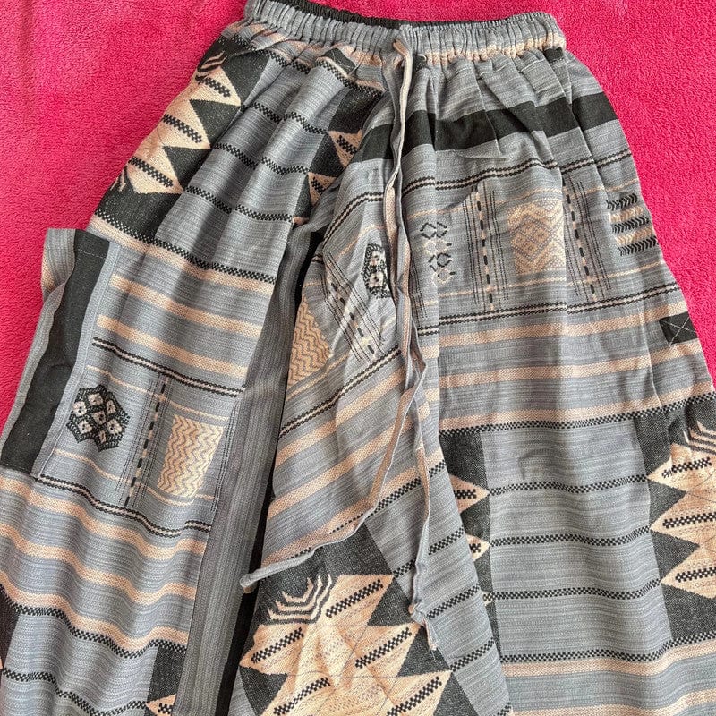 Grey Black Beige Thai Harem Pants Genie Aladdin Holiday Baggy Ali Baba Trousers