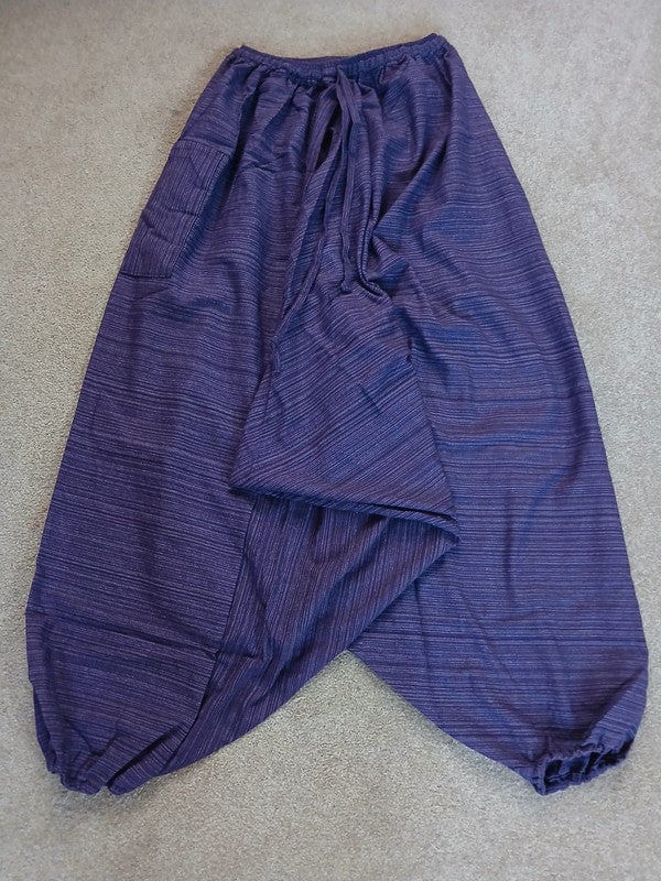 Handmade Purple Harem Pants Thailand Hippie Trousers Mens or Ladies Thai Clothes