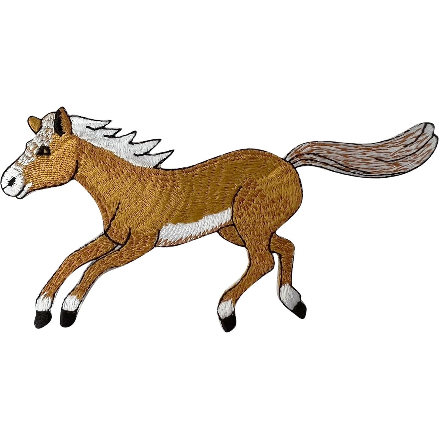 Horse Patch Iron Sew On Clothes Riding Equestrian Jacket Coat Embroidered Badge