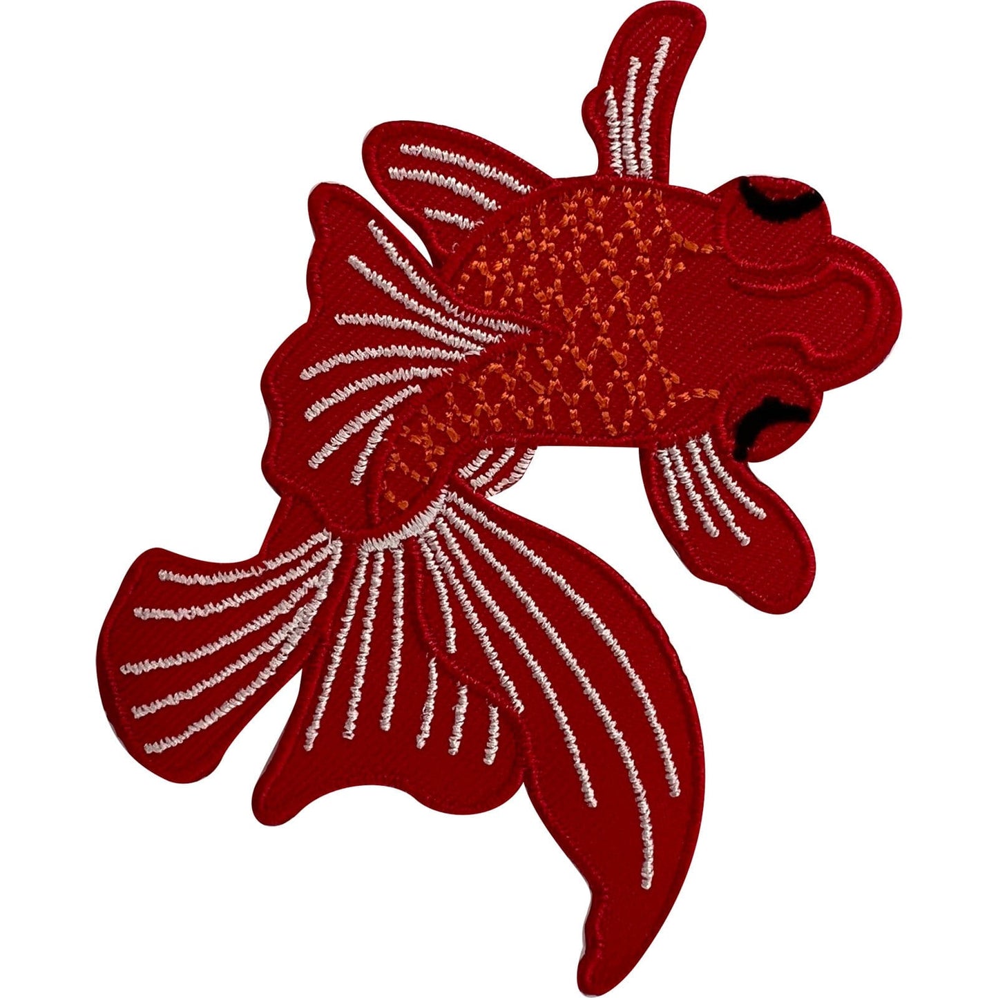 Koi Carp Fish Patch Iron Sew On Denim Jeans Jacket Red Embroidered Badge Decal