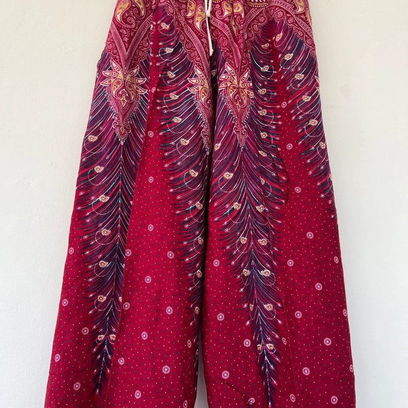 Ladies Pink Harem Pants Gypsy Hippy Aladdin Genie Female Womens Yoga Trousers