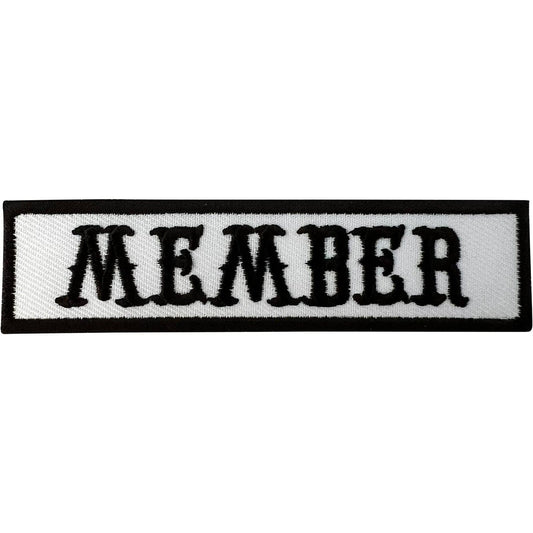 MEMBER Patch Iron Sew On Biker Motorcycle Motorbike Jacket Vest Embroidery Badge