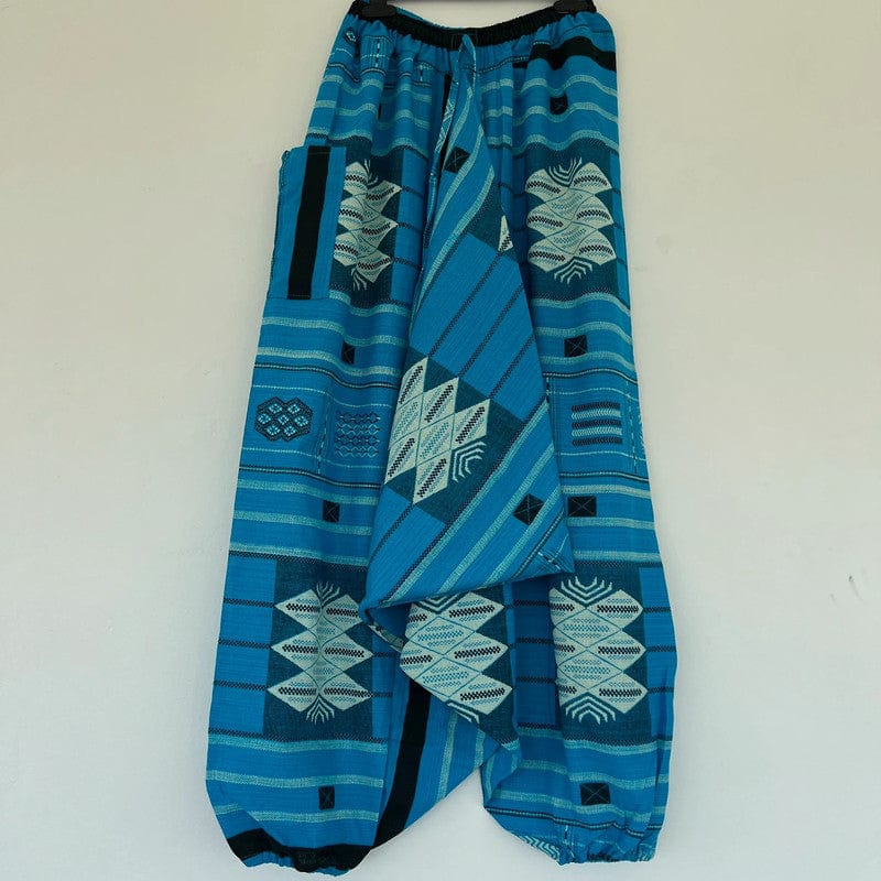 Mens Womens Thai Harem Pants Genie Gypsy Aladdin Travel Summer Hippy Trousers