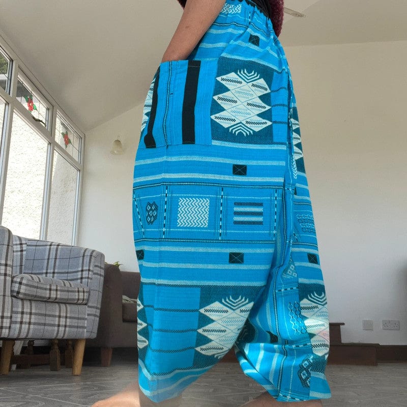 Mens Womens Thai Harem Pants Genie Gypsy Aladdin Travel Summer Hippy Trousers