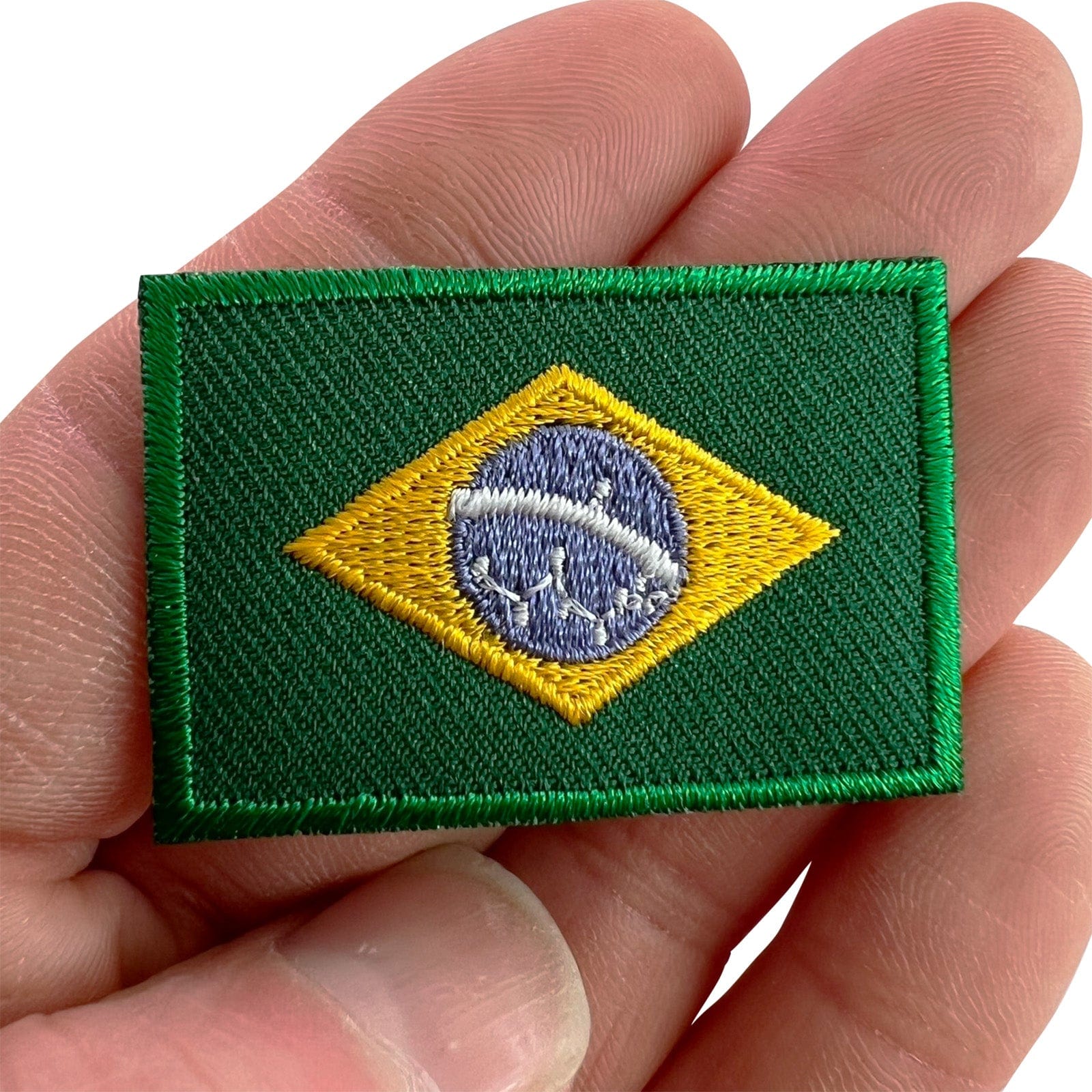 Mini Brazil Flag Patch Iron Sew On Clothes Football Shirt Small Embroidery Badge