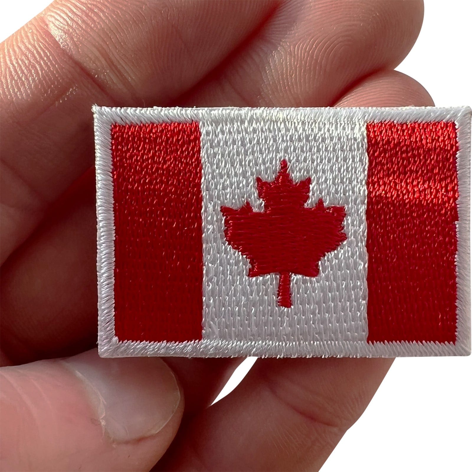 Mini Canada Flag Patch Iron Sew On Clothes Bag Small Canadian Embroidered Badge