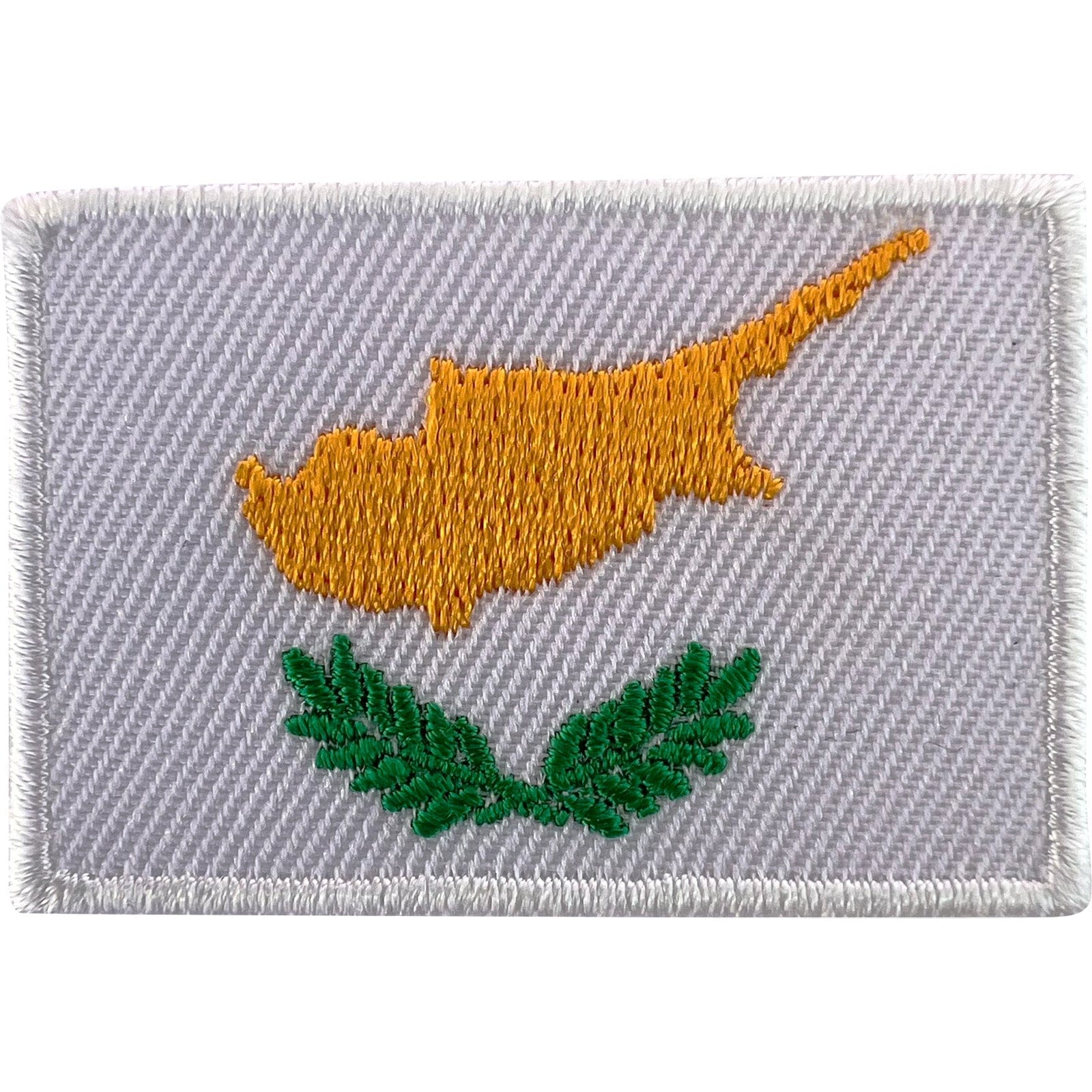Mini Cyprus Flag Patch Iron Sew On Clothes Bag Hat Cap Small Embroidered Badge