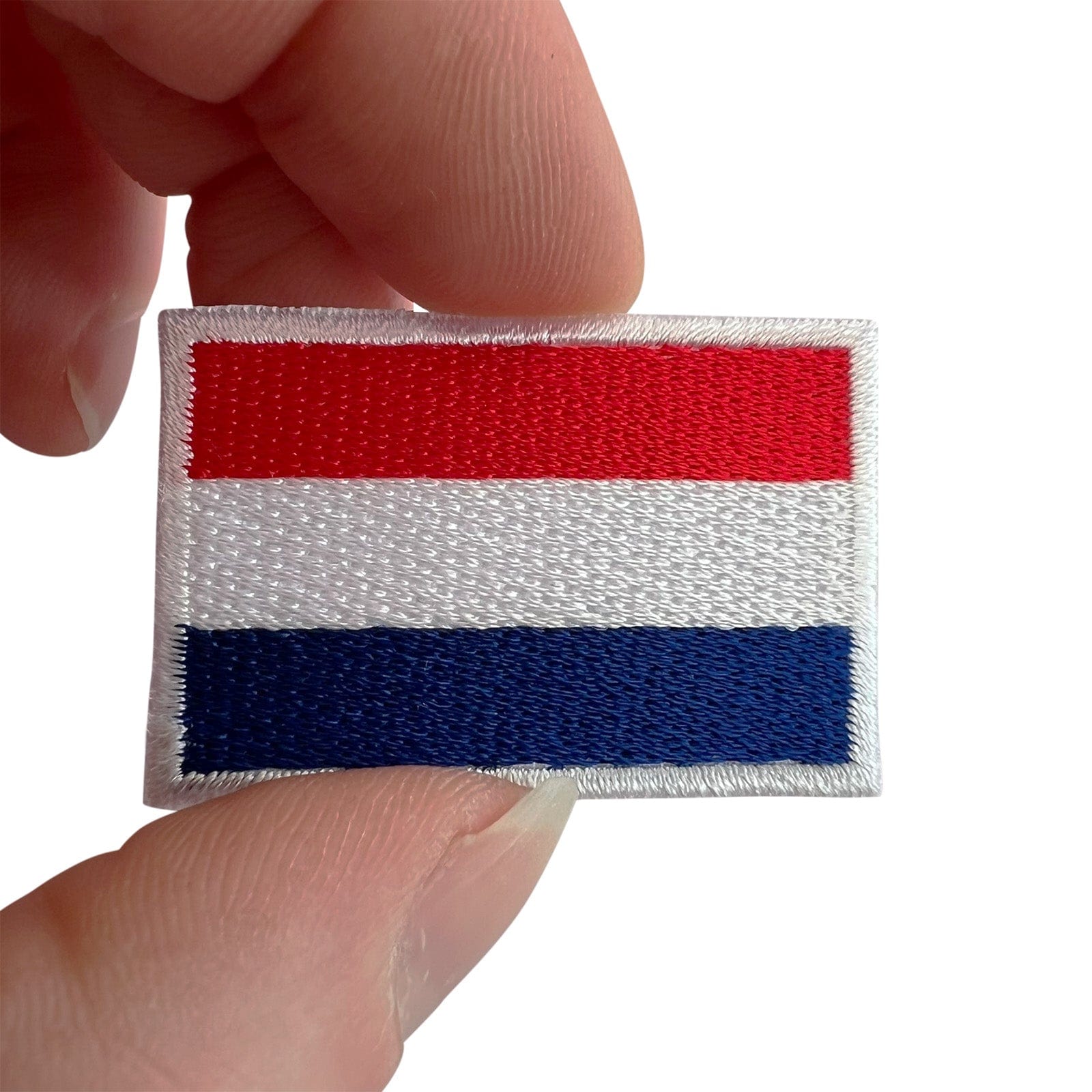 Mini Dutch Flag Patch Iron On Sew On Clothes Hat Small Netherlands Holland Badge