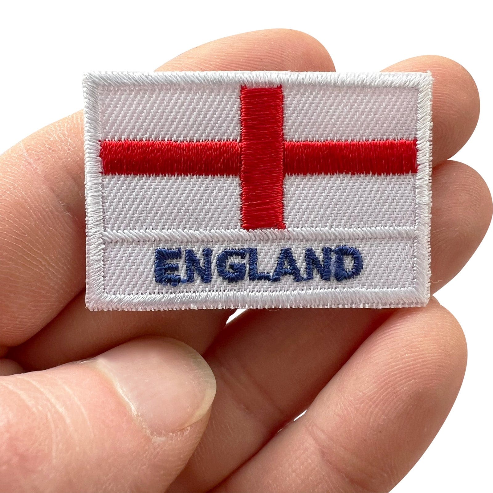 Mini England Flag Patch Iron Sew On Football Rugby Shirt Small Embroidered Badge