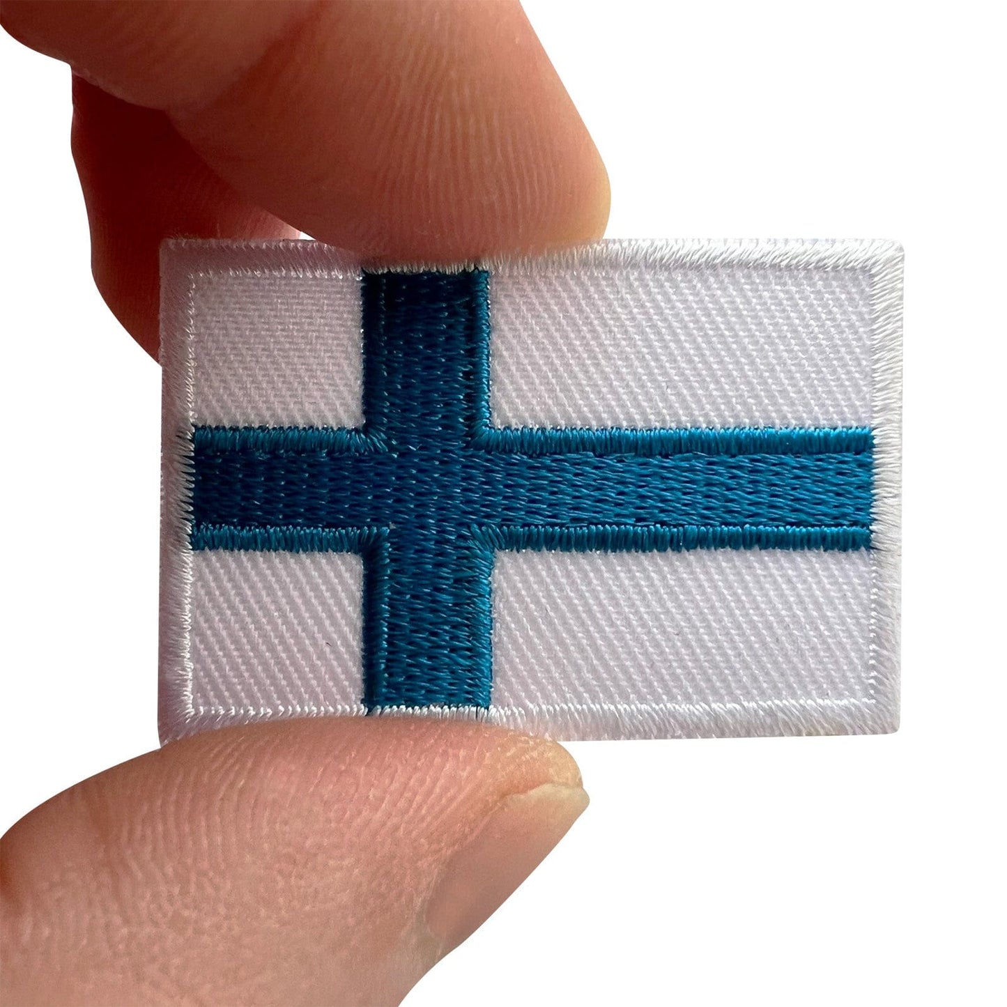 Mini Finland Flag Patch Iron Sew On Clothes Jacket Jeans Small Embroidered Badge