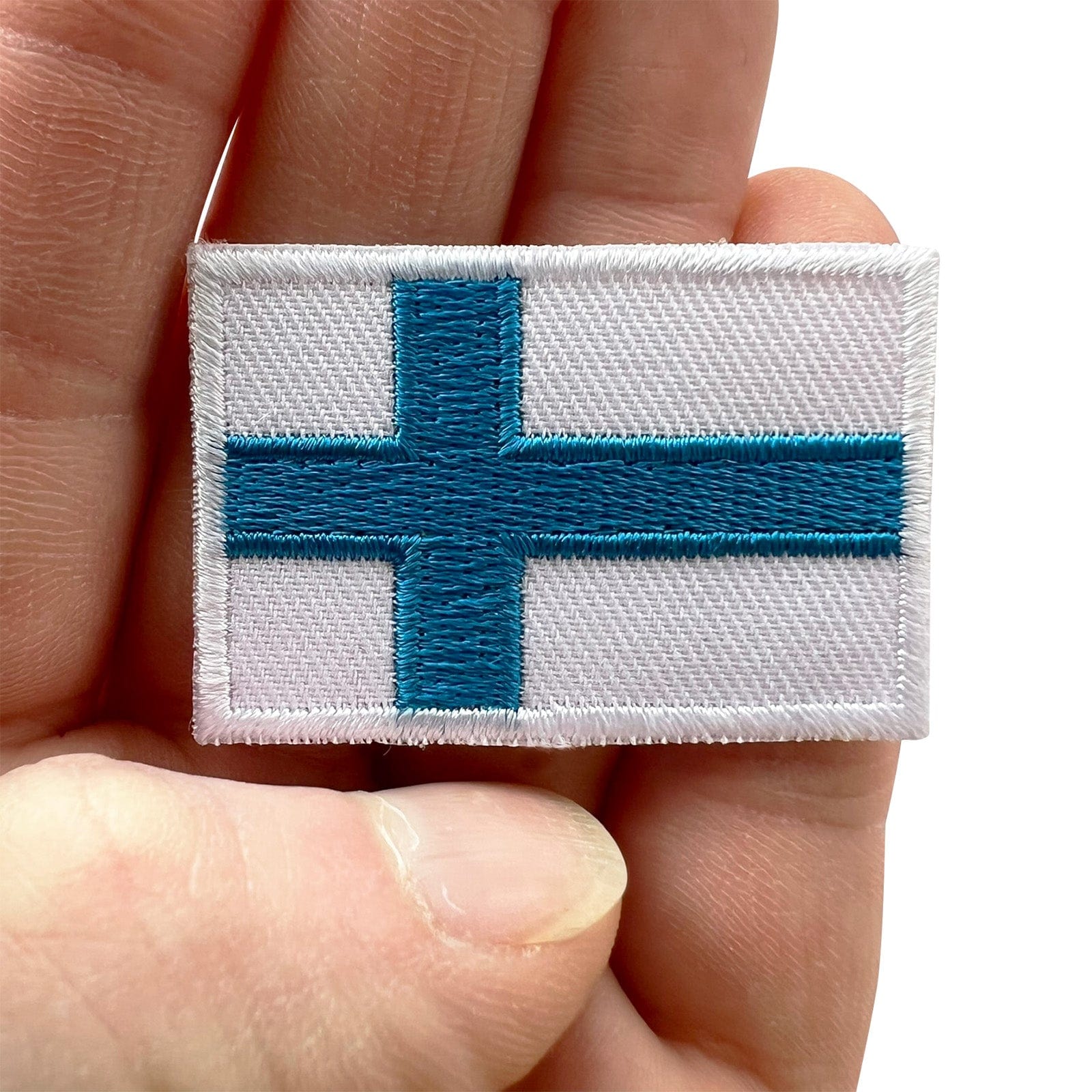 Mini Finland Flag Patch Iron Sew On Clothes Jacket Jeans Small Embroidered Badge