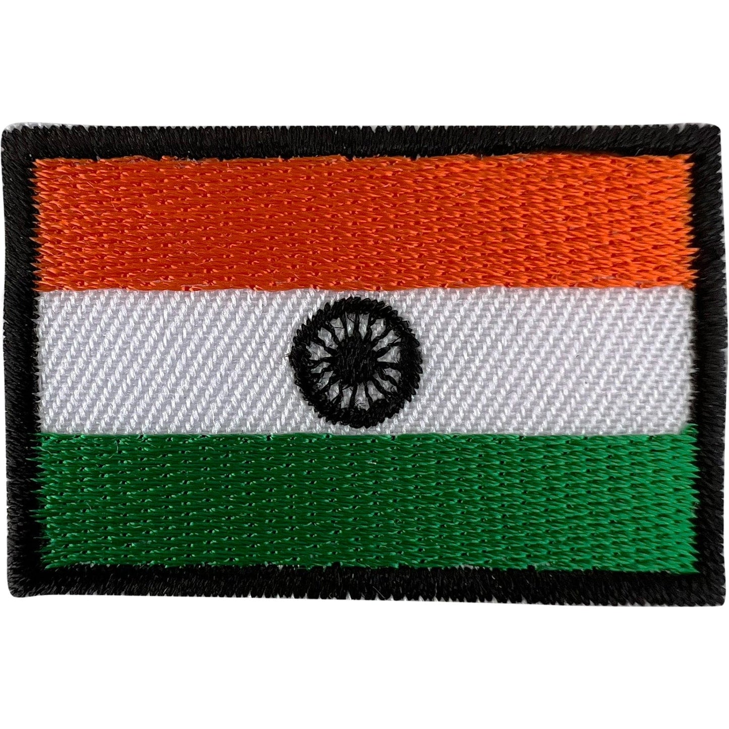 Mini India Flag Patch Iron Sew On Cloth Dress Bag Small Indian Embroidered Badge
