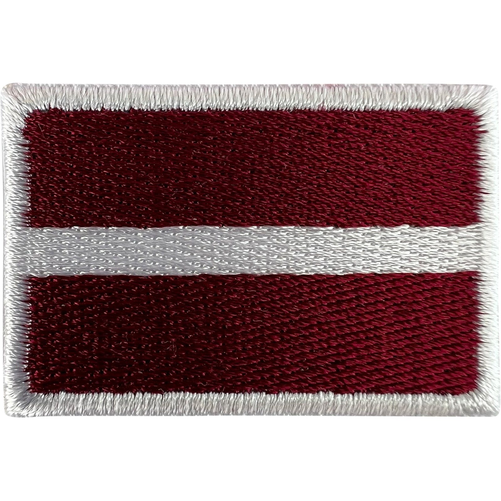 Mini Latvia Flag Patch Iron Sew On Clothes Bag Small Latvian Embroidered Badge