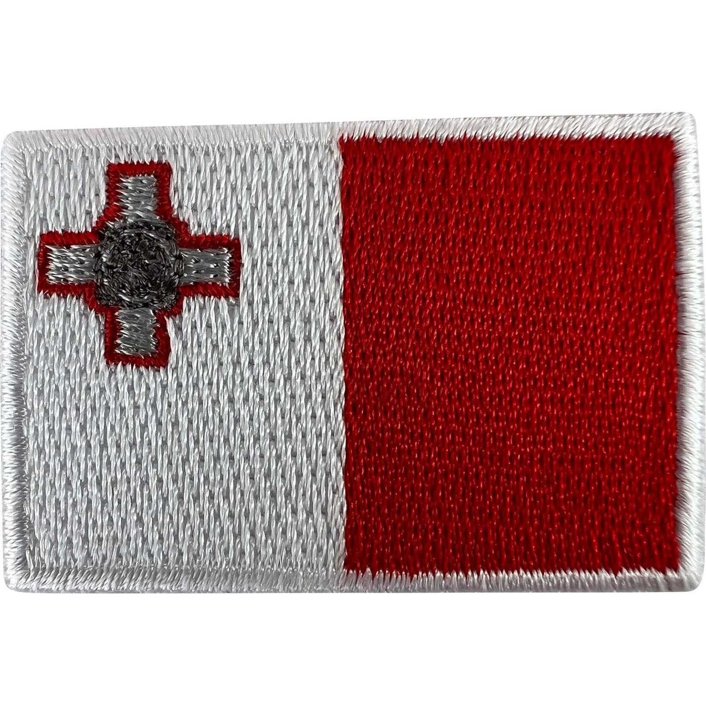 Mini Malta Flag Patch Iron Sew On Clothes Shirt Jeans Bag Small Embroidery Badge