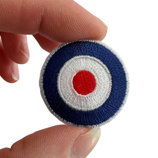 Mini MOD Target Patch Iron On Sew On Small RAF Royal Air Force Embroidered Badge