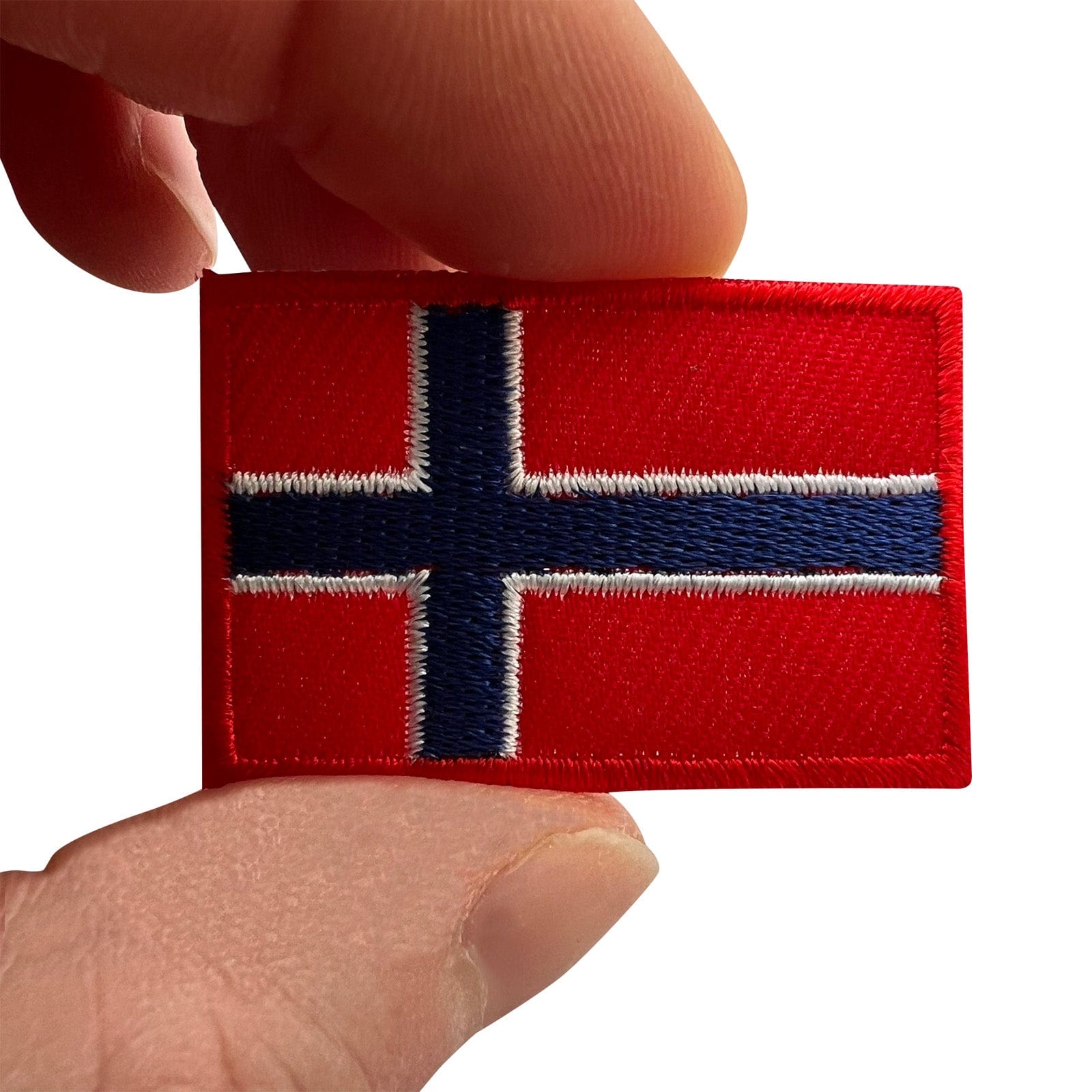 Mini Norway Flag Patch Iron Sew On Clothes Jacket Jumper Small Embroidered Badge