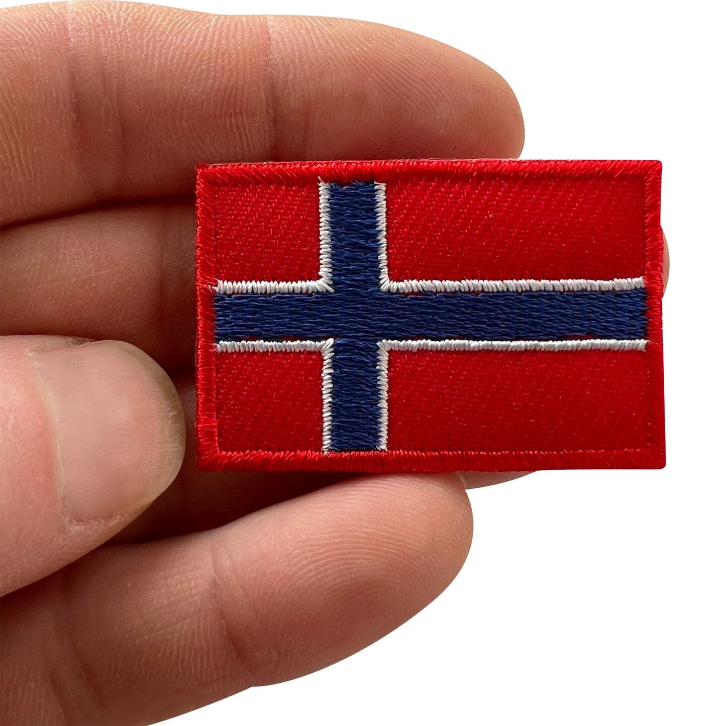 Mini Norway Flag Patch Iron Sew On Clothes Jacket Jumper Small Embroidered Badge