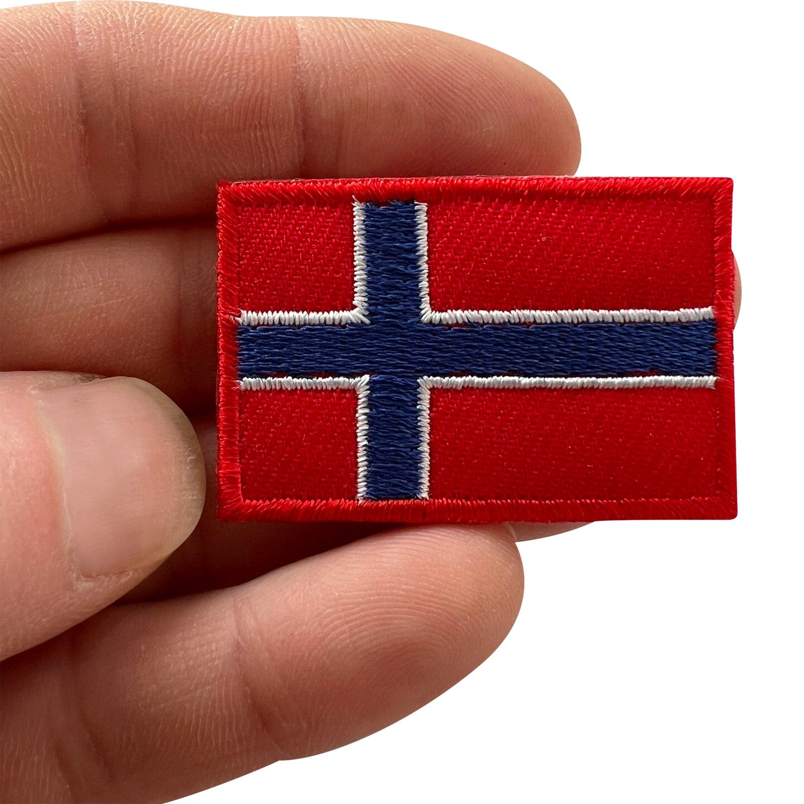 Mini Norway Flag Patch Iron Sew On Clothes Jacket Jumper Small Embroidered Badge