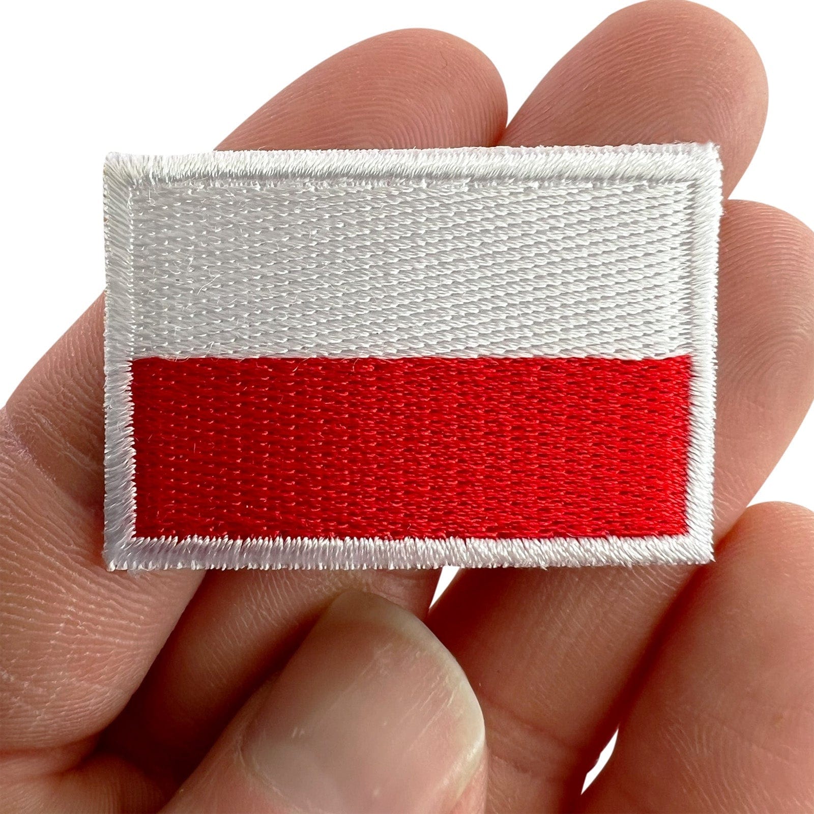 Mini Poland Flag Patch Iron Sew On Clothes Bag Hat Small Polish Embroidery Badge