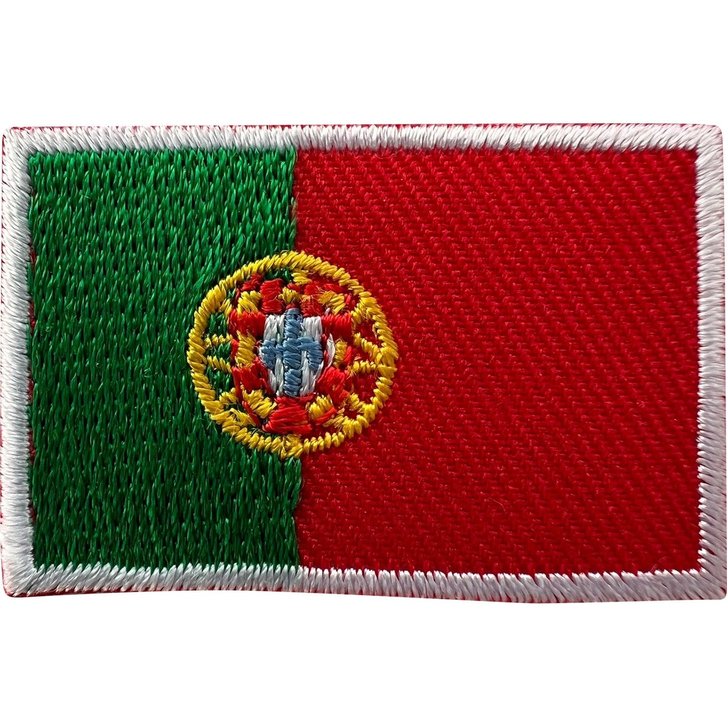 Mini Portugal Flag Patch Iron Sew On Clothes Small Portuguese Embroidered Badge