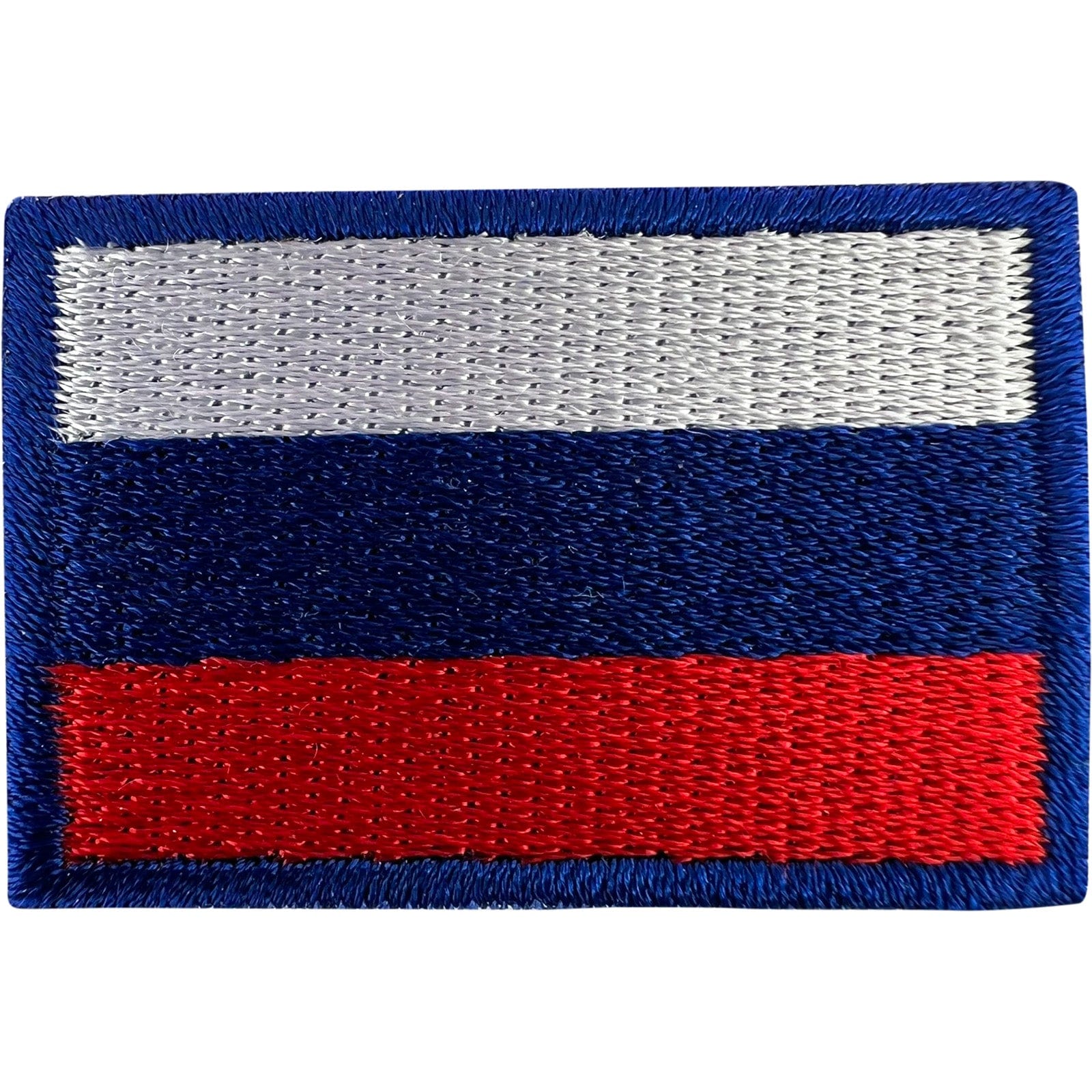 Mini Russia Flag Patch Iron Sew On Clothes Hat Russian Small Embroidered Badge