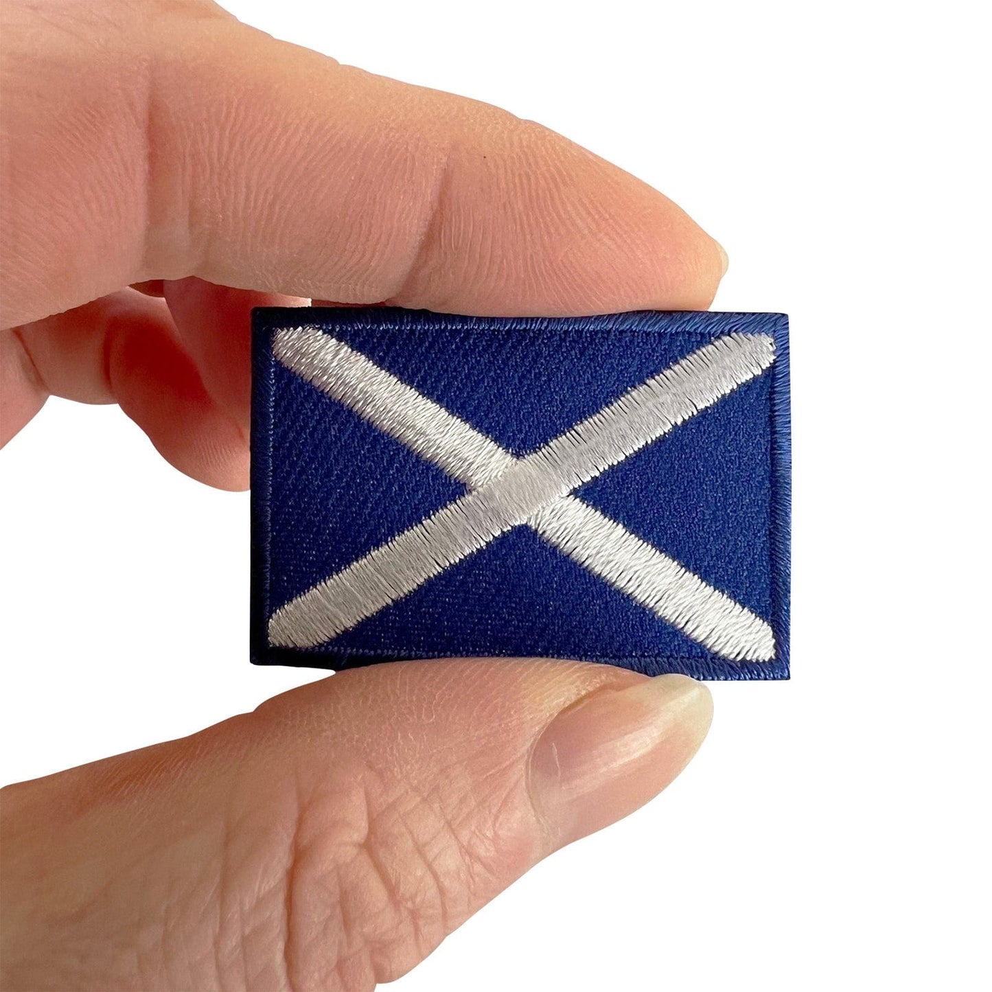 Mini Scotland Flag Patch Iron Sew On Rugby Football Shirt Small Embroidery Badge