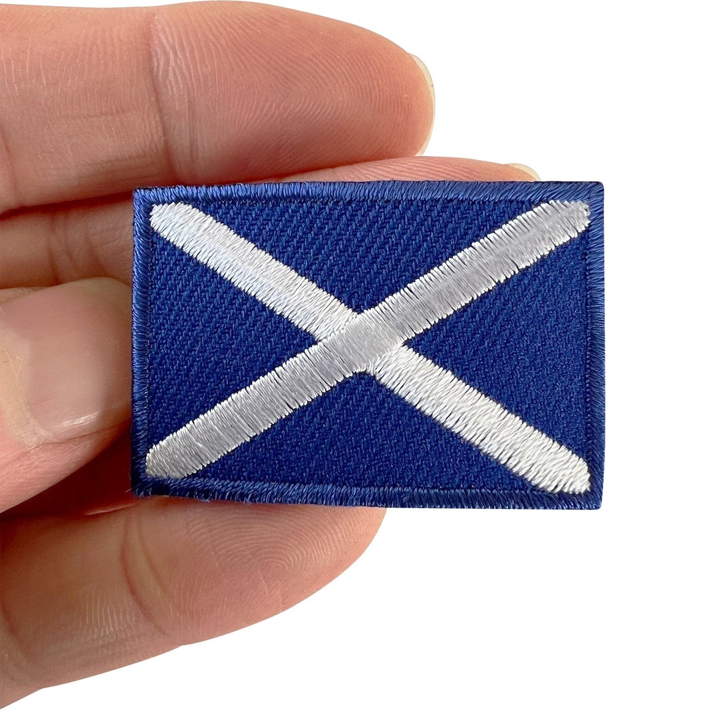 Mini Scotland Flag Patch Iron Sew On Rugby Football Shirt Small Embroidery Badge