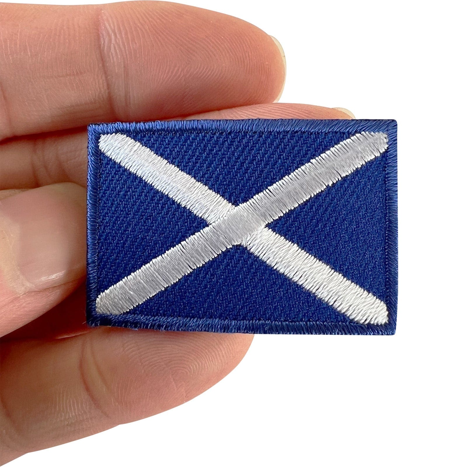 Mini Scotland Flag Patch Iron Sew On Rugby Football Shirt Small Embroidery Badge