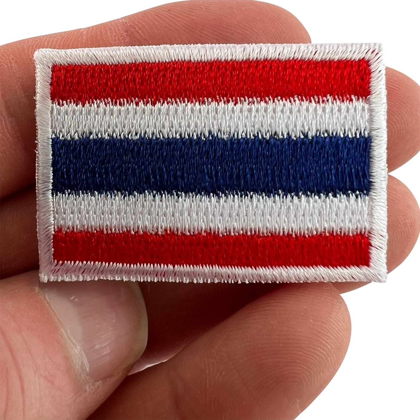 Mini Thailand Flag Patch Iron Sew On Clothes Bag Boxing Shorts Small Thai Badge