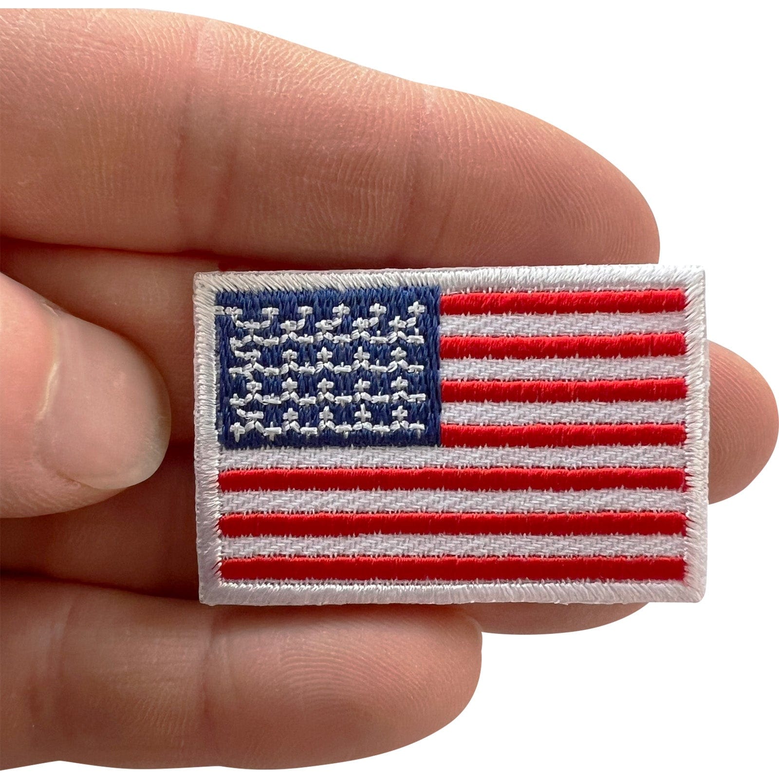 Mini USA Flag Patch Iron Sew On Small United States of America Embroidered Badge