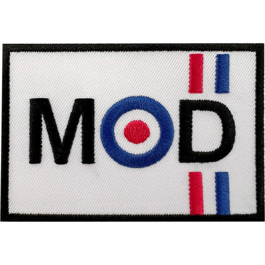 MOD Patch Iron Sew On Jacket Coat Scooter Moped Motorcycle Bag Embroidered Badge
