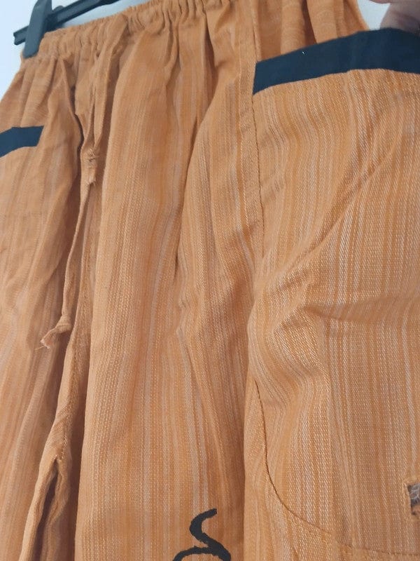 Orange Harem Pants Wide Leg Baggy Trousers Holiday Sun Travel Men Women One Size