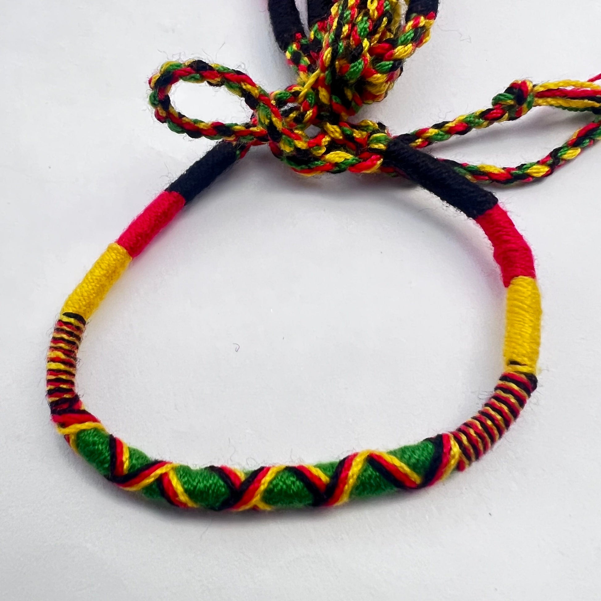 Pack of 10 Handmade Rasta cotton Bracelets Friendships Wristbands