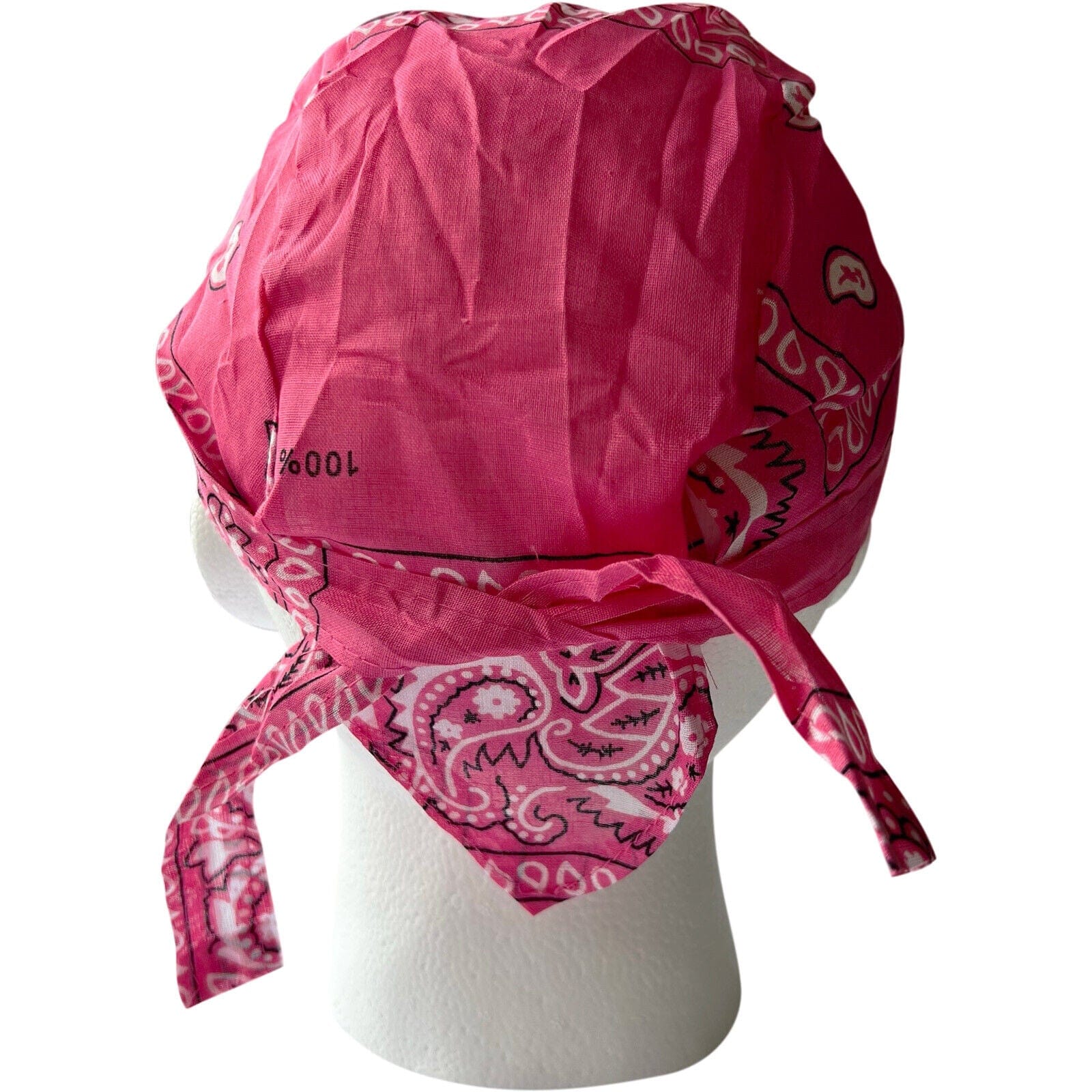 Pink Bandana Zandana Hairband Headband Headscarf Durag Hair Head Band Hat Cap