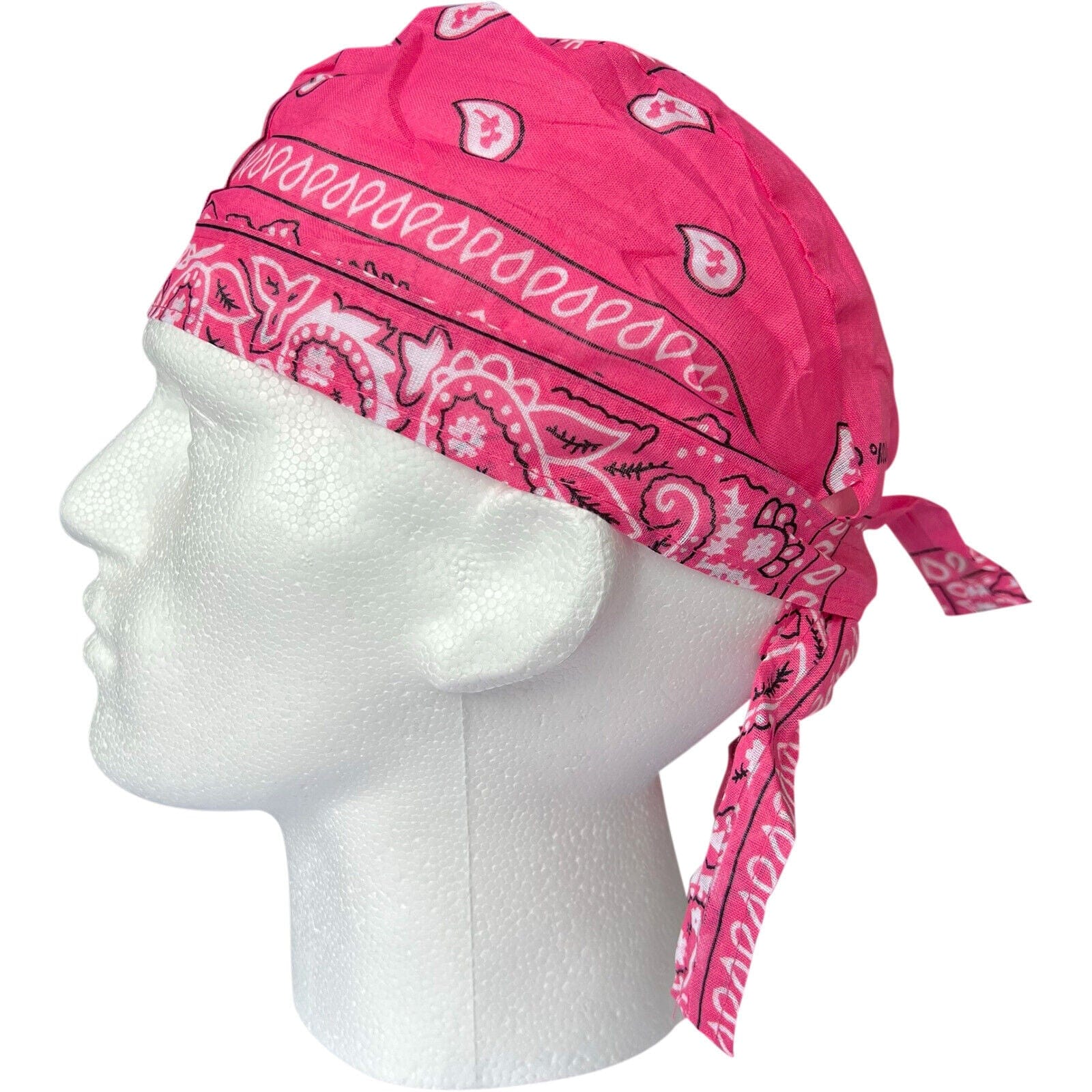 Pink Bandana Zandana Hairband Headband Headscarf Durag Hair Head Band Hat Cap
