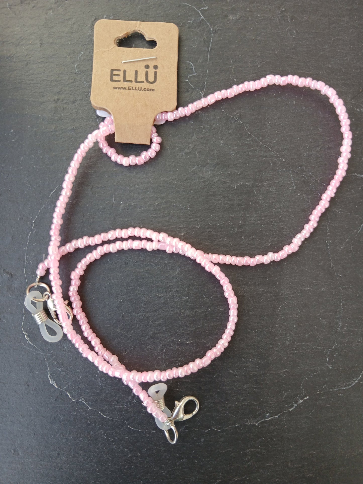 Pink beads chain for glasses sunglasses strap accessory