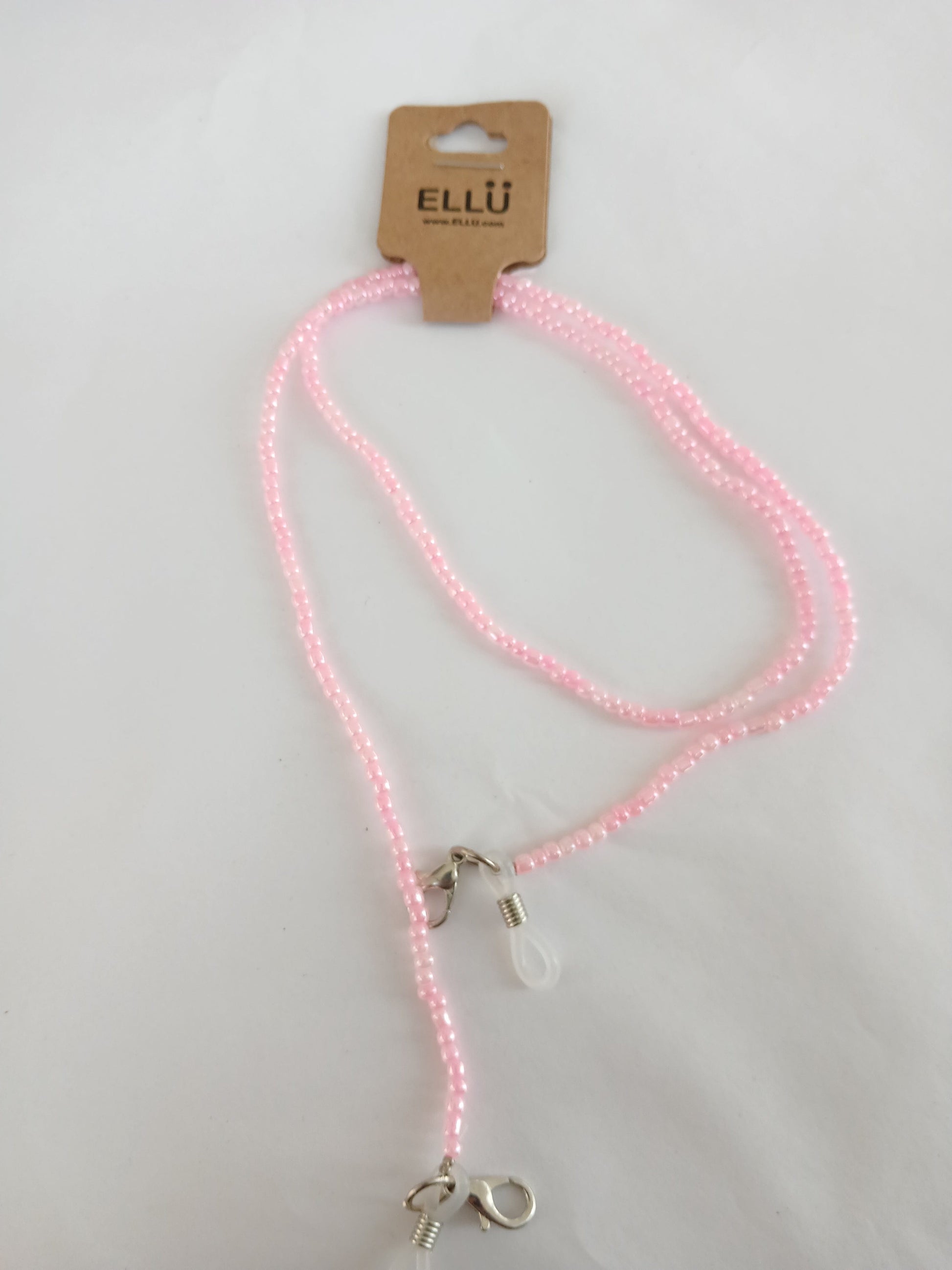Pink beads chain for glasses sunglasses strap accessory