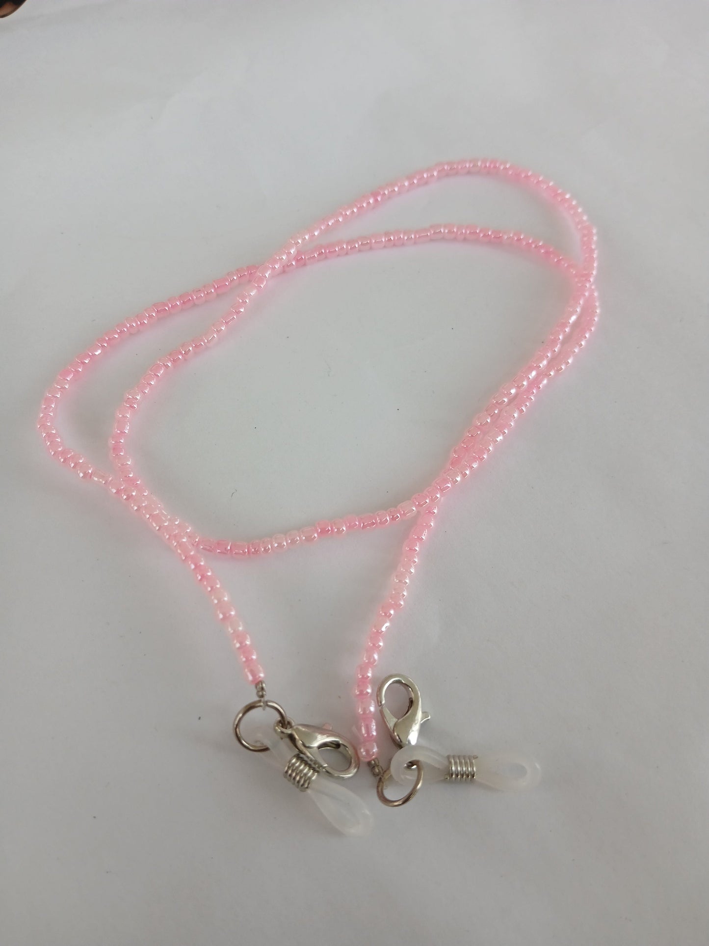 Pink beads chain for glasses sunglasses strap accessory