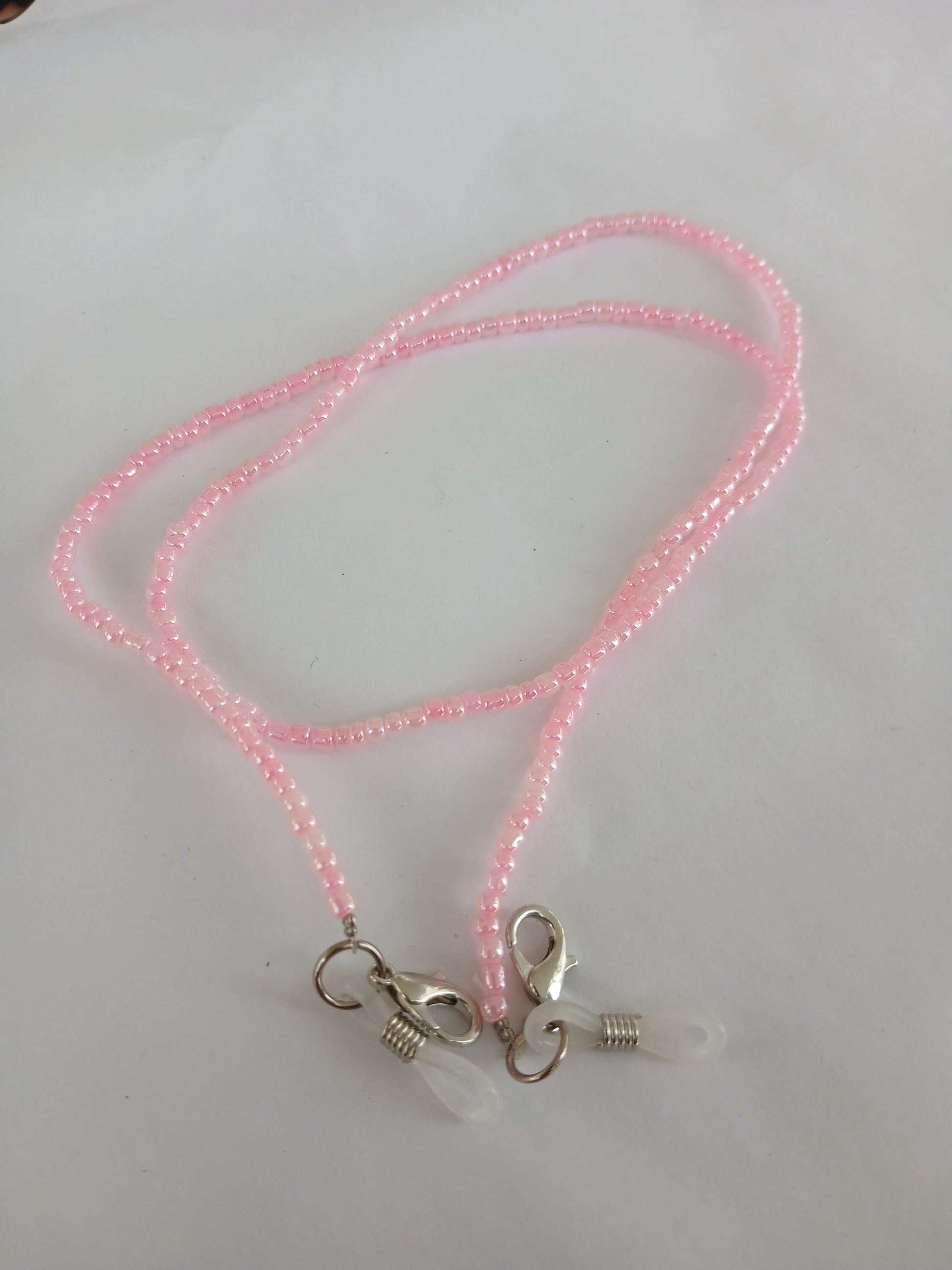Pink beads chain for glasses sunglasses strap accessory