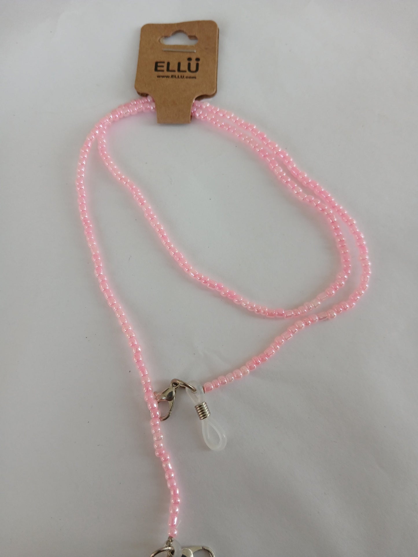 Pink beads chain for glasses sunglasses strap accessory