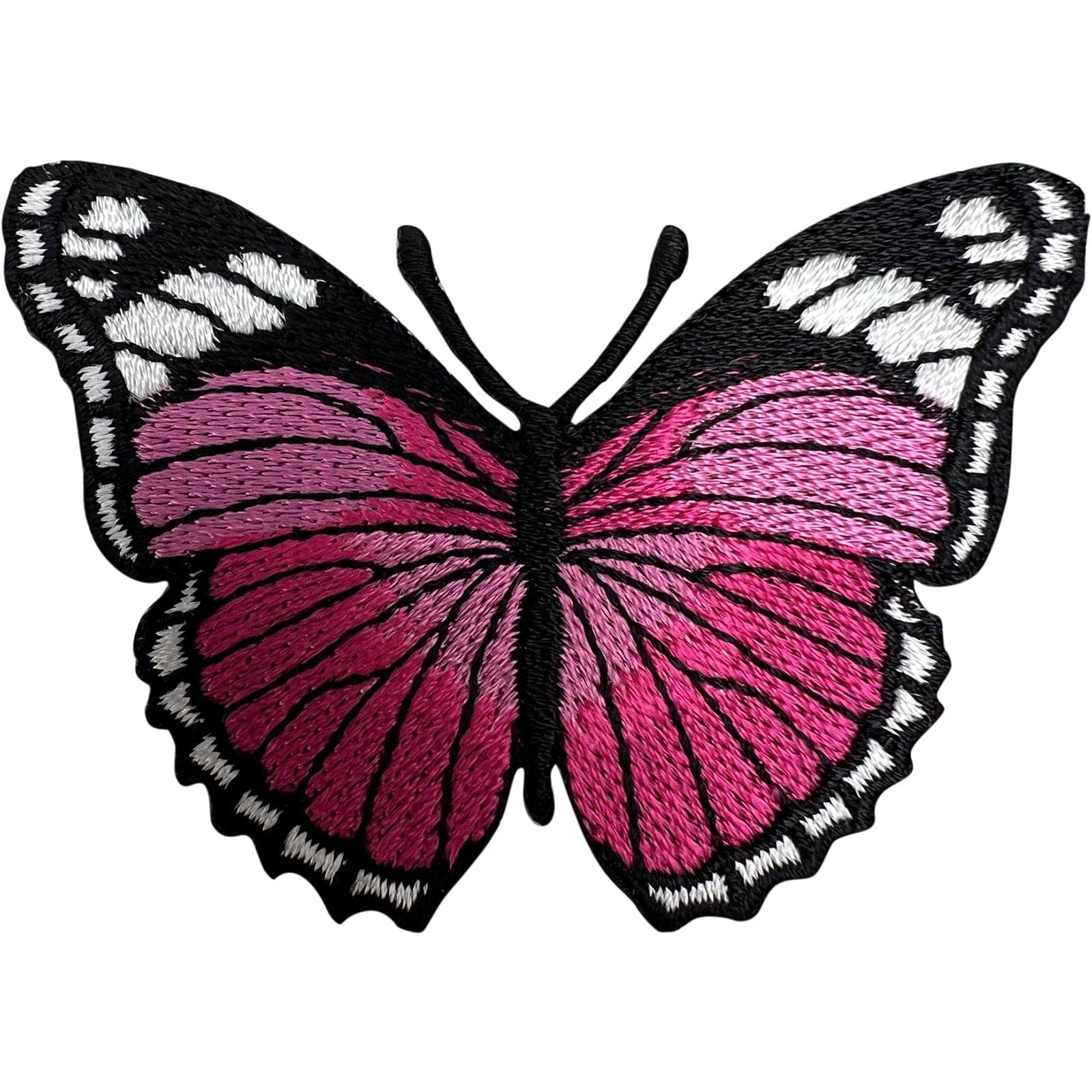 Pink Butterfly Patch Iron Sew On Jeans Jacket Bag Dress Shirt Embroidered Badge