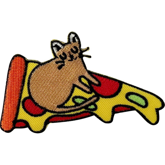 Pizza Cat Patch Iron Sew On Denim Jeans Jacket Bag T Shirt Cap Embroidered Badge