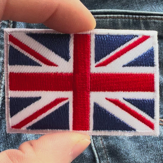 UK Flag Embroidered Iron Sew On Union Jack Patch United Kingdom England GB Badge