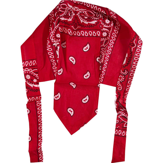 Red Bandana Hairband Headband Headscarf Gym Chef Hat Running Yoga Cycling Cap