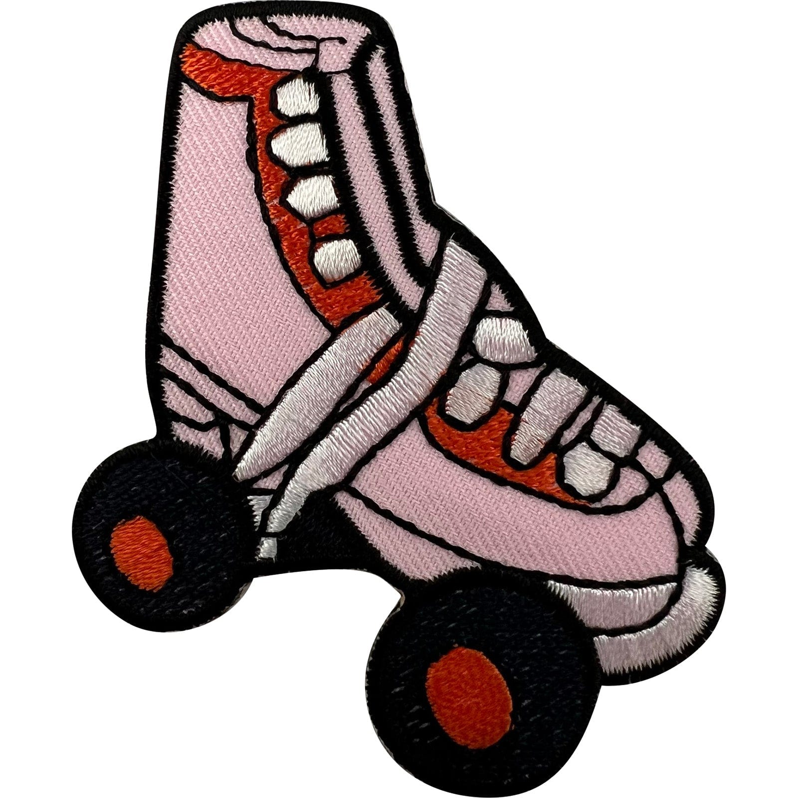 Roller Skates Patch Iron Sew On Denim Jeans Quad Skating Boots Embroidered Badge