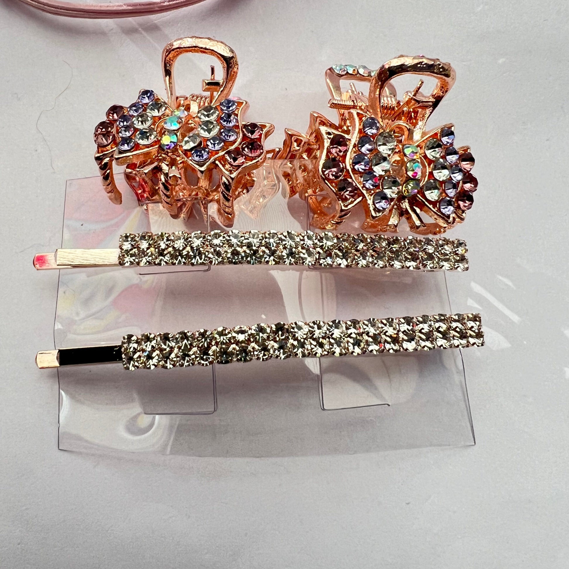 Set of Hair Accessories Hairbands Small Crystals Hair Claw Hair Clip